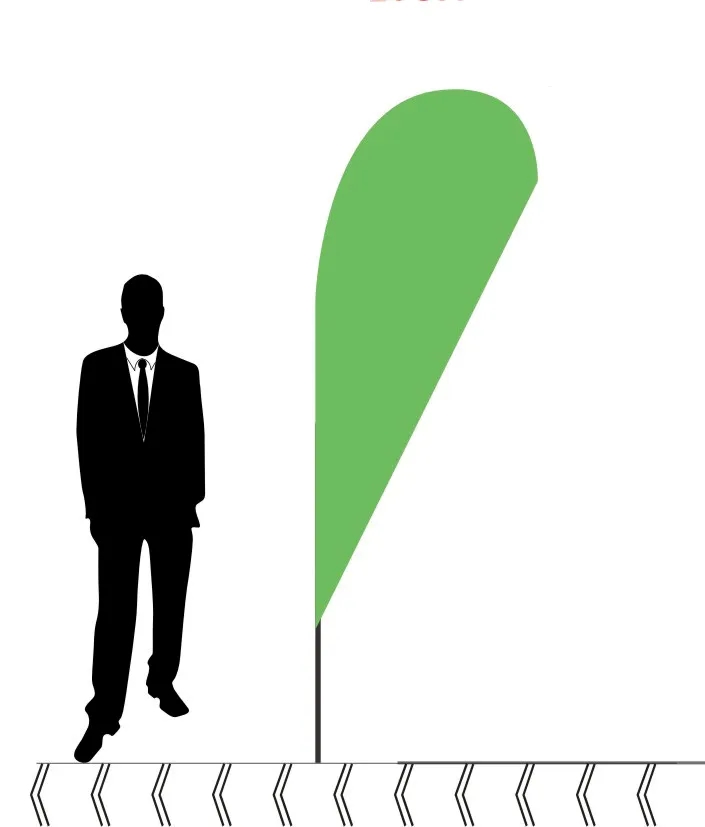 Beach Outdoor Advertising Knife Flag 4