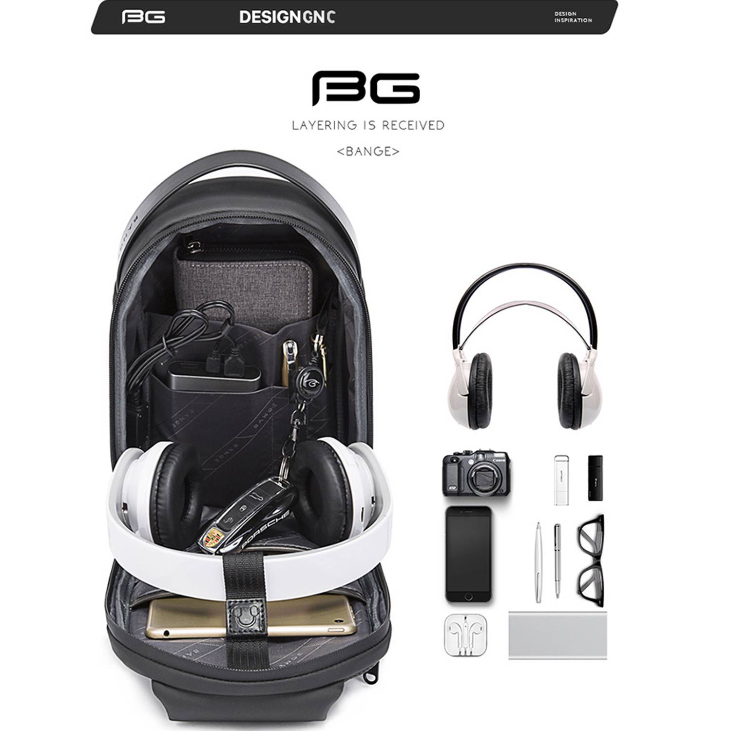 Sling Bag Waterproof Hiking Travel Shoulder Pack 4