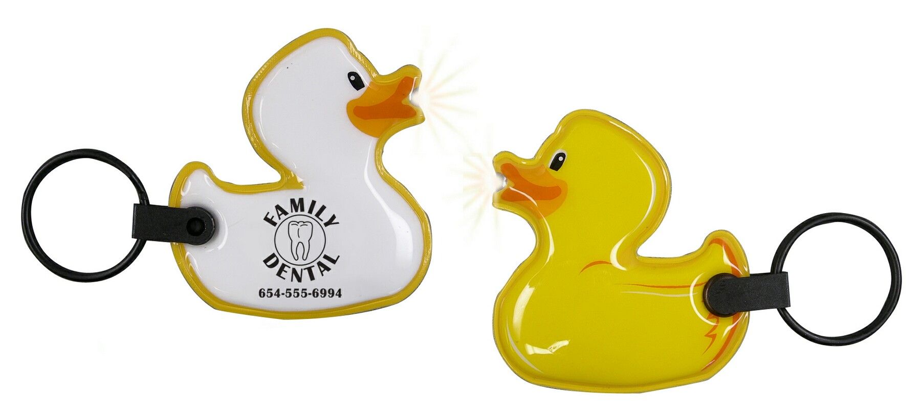 ShapeLights™ Color-A-Shape Key Ring Flashlight (Duck) 2