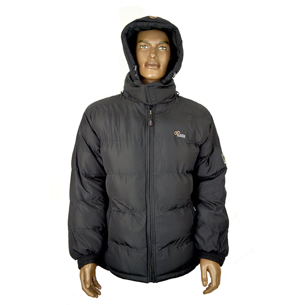 Men's Winter Bubble Jackets - S-XL Black Fleece Lined 1