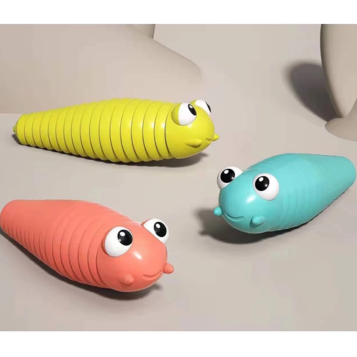 3D Printed Sticky Stretch Slug Fidget Toy 3