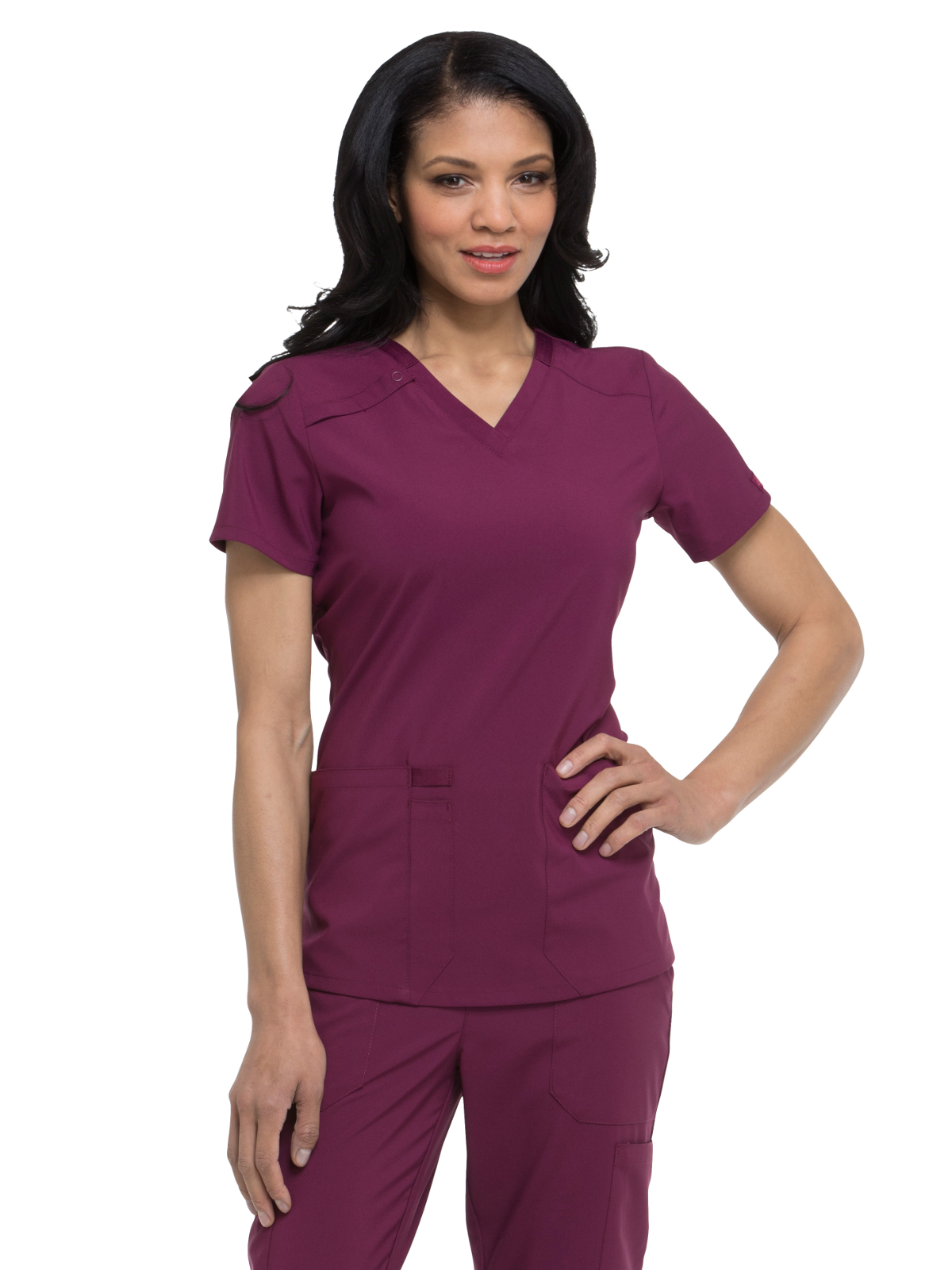 Dickies Medical - EDS Essentials - Women's 2-Pocket Contemporary V-Neck Top 56