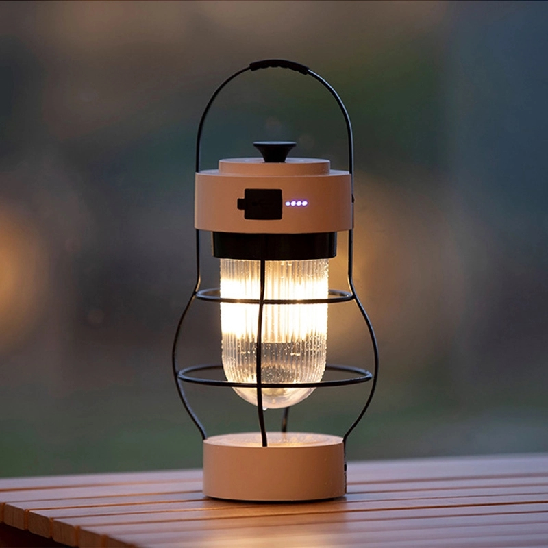 Retro Outdoor Camping Light & Picnic Lantern with Power Bank 10