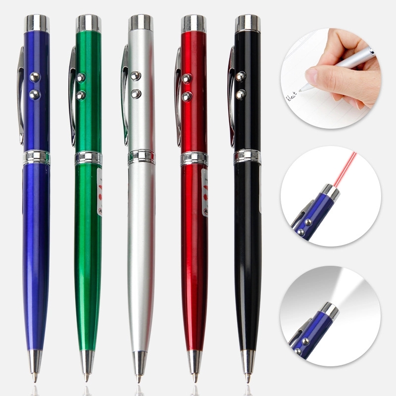 Multifunction Stylus Ballpoint Pens Laser LED Flashlight 2