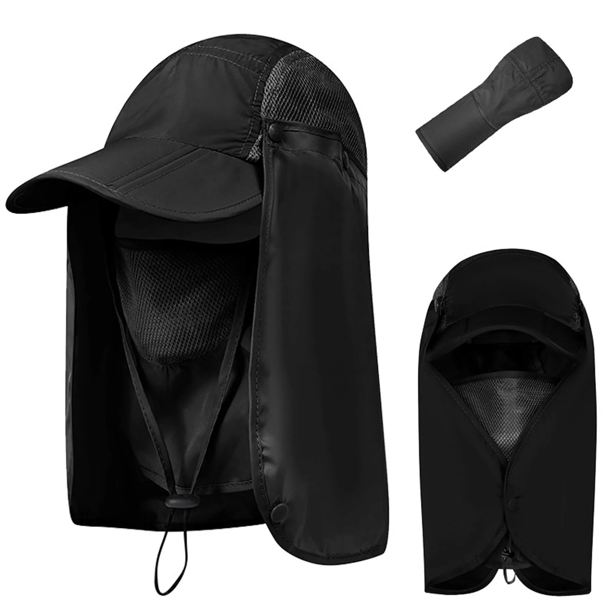 Multifunctional Fishing Hat With Neck & Face Flap Cover 7