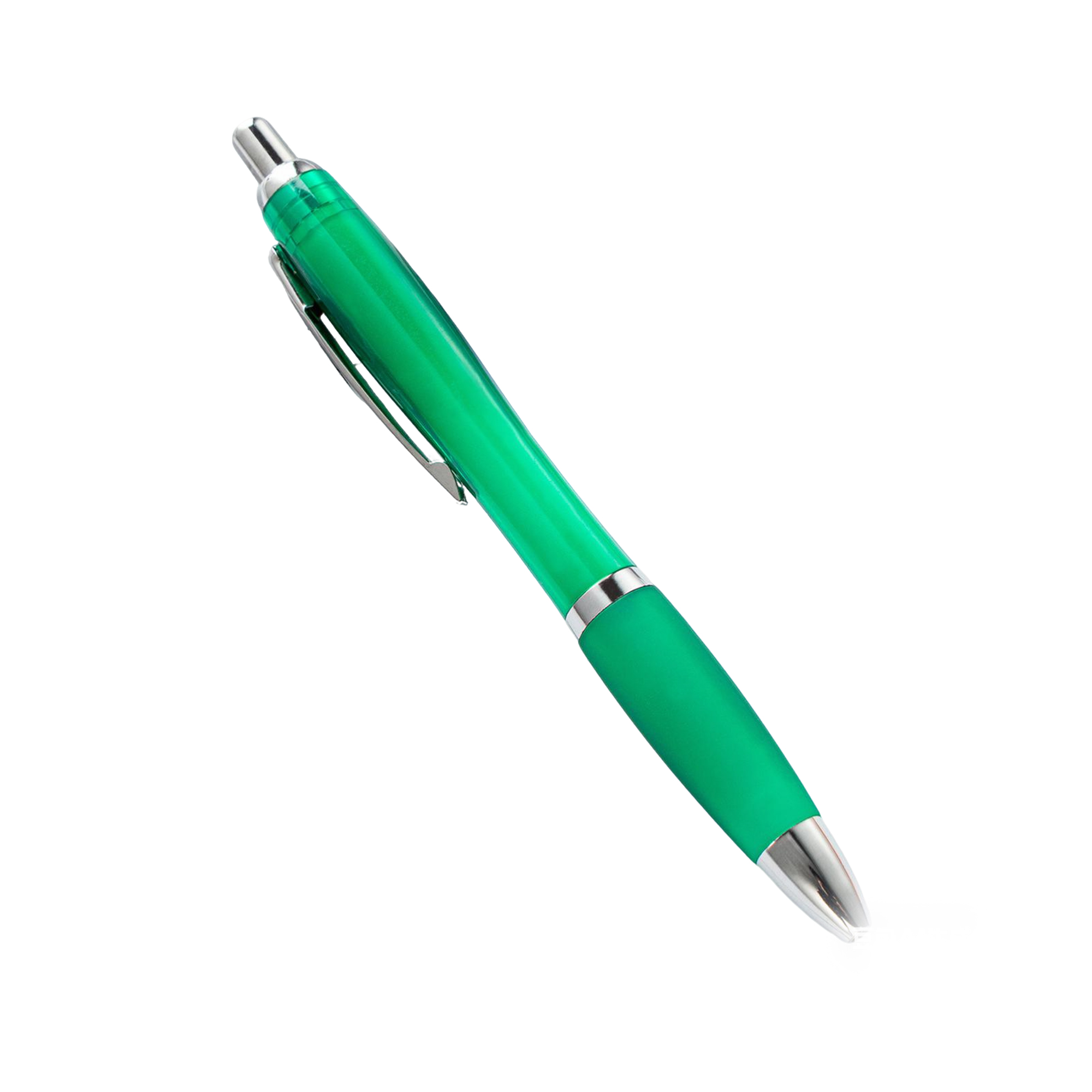 Retractable Ballpoint Pen Translucent Barrel Design 15
