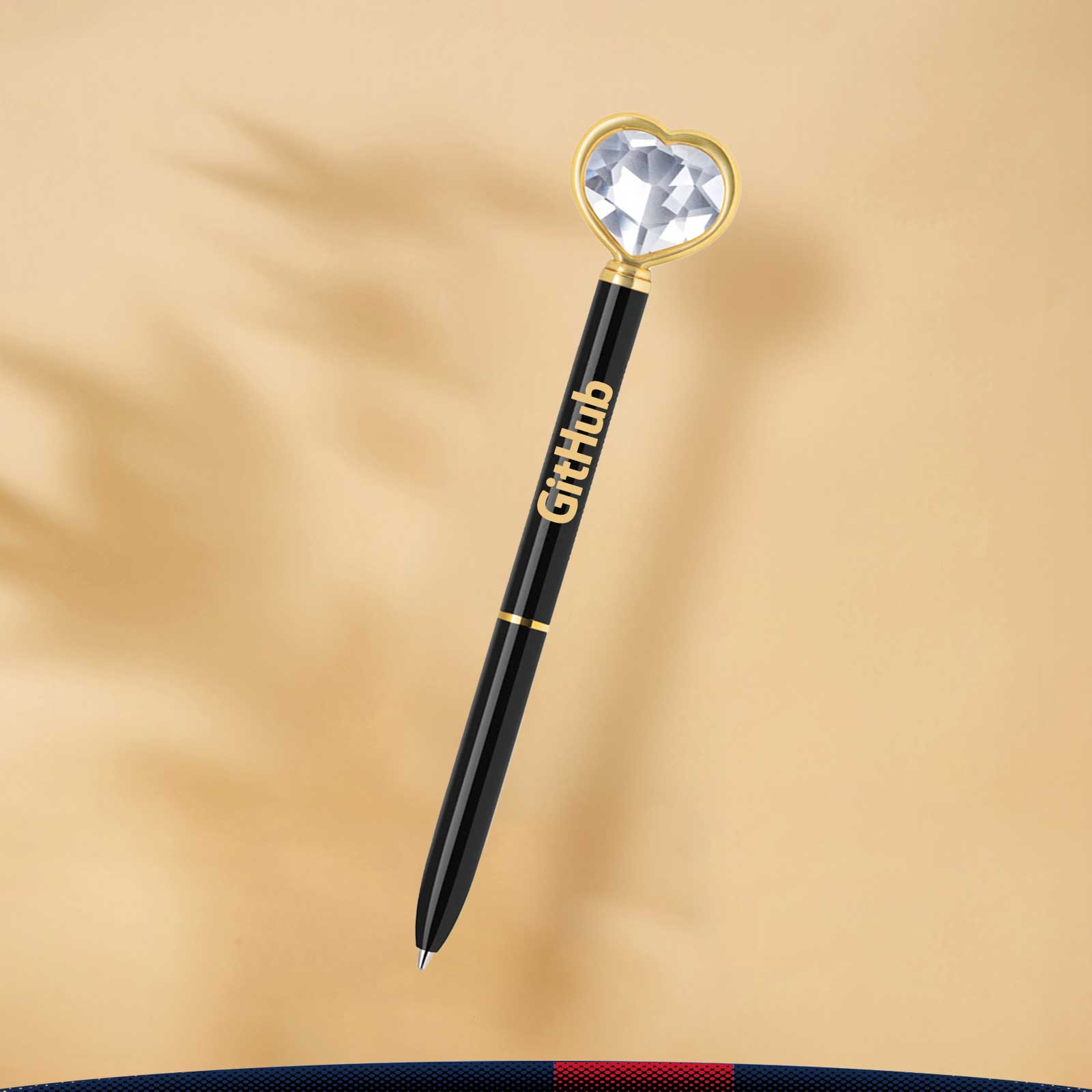 Heart Diamond Metal Pen 1