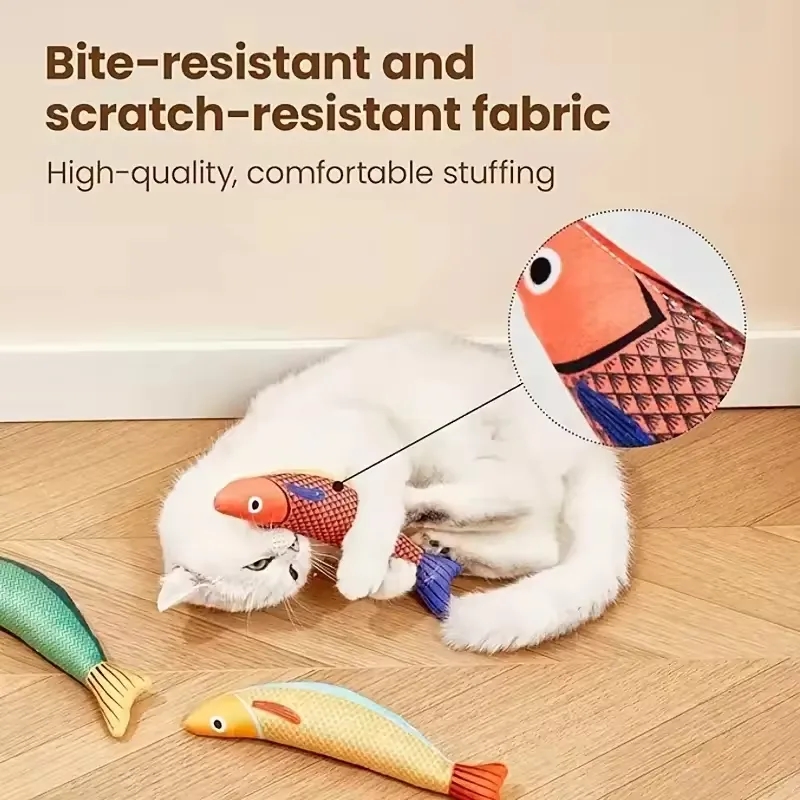 Fish Shaped Catnip Toys 6
