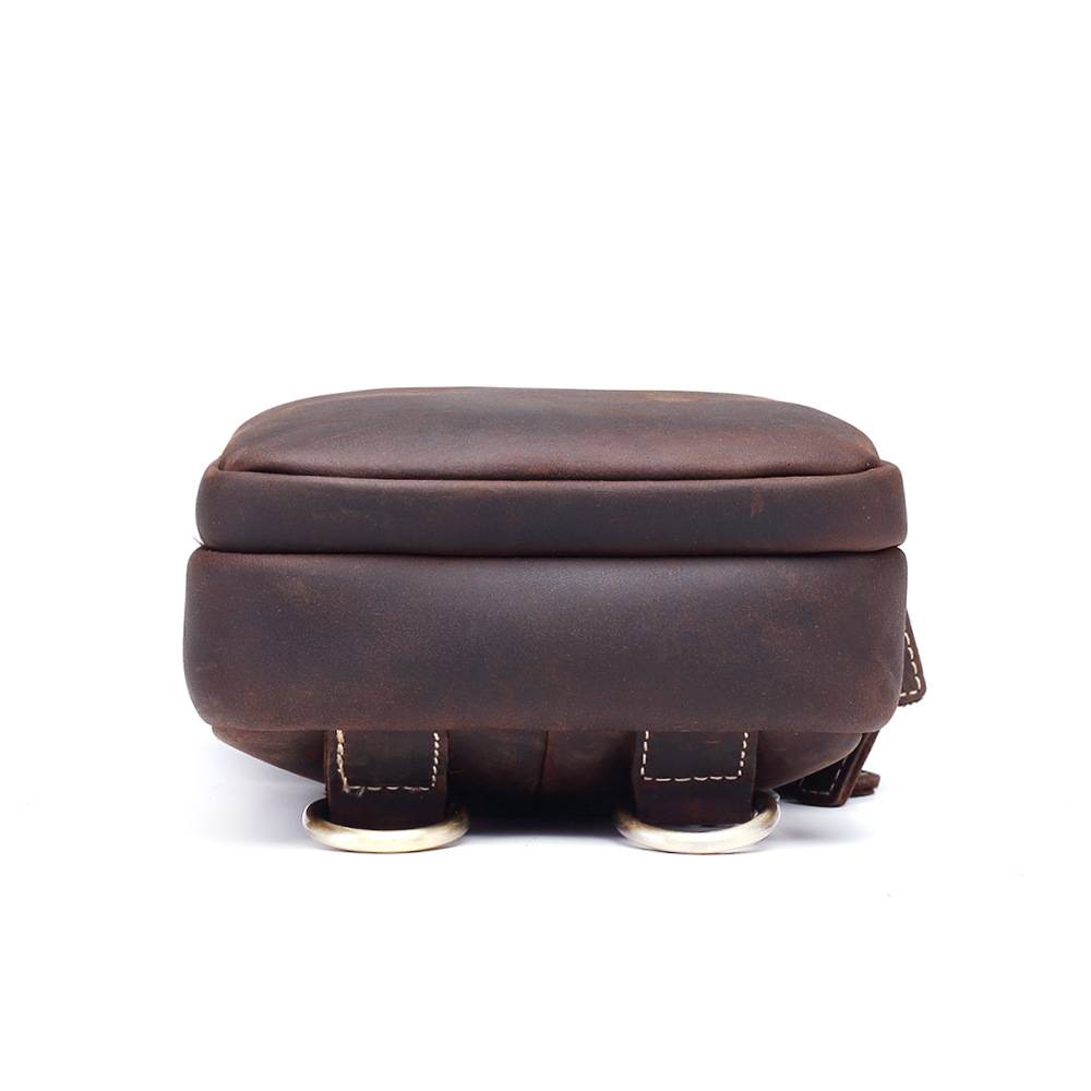 Genuine Leather Diagonal Shoulder Bag For Men 3