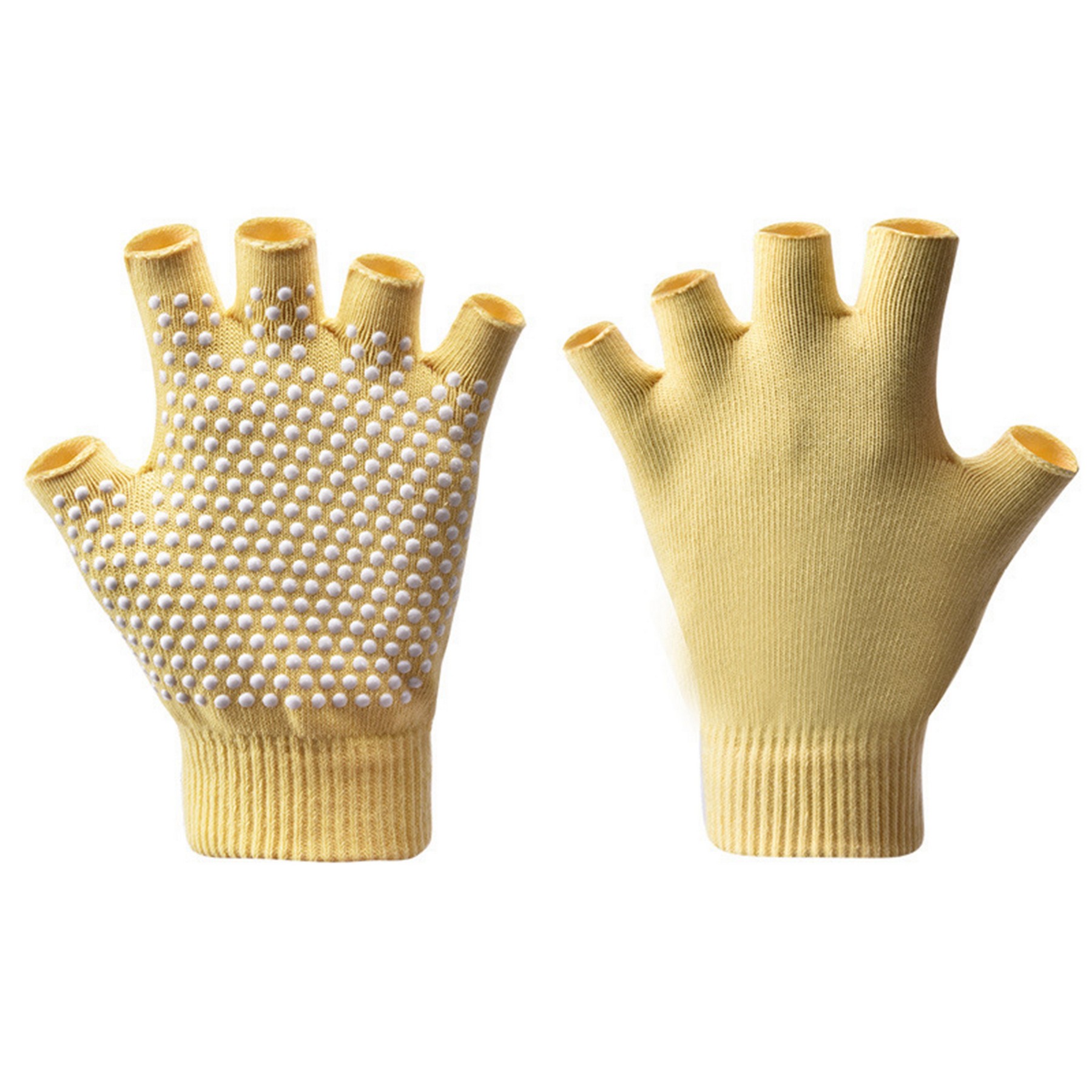 Winter Half Finger Gloves Knitted Fingerless 5