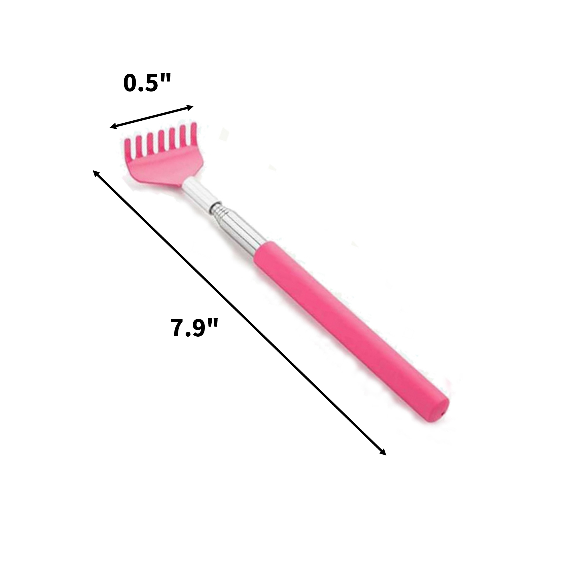 Telescoping Stainless Steel Back Scratcher 26.8" Reach 5
