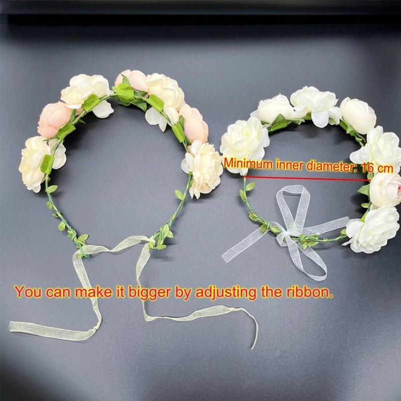 Adjustable Floral Wreath Hair Band 2
