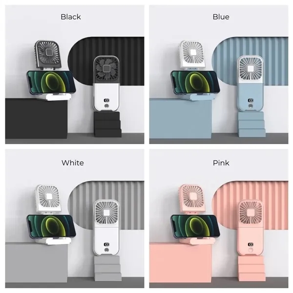 Portable Handheld Fan with 3000mAh Power Bank 4