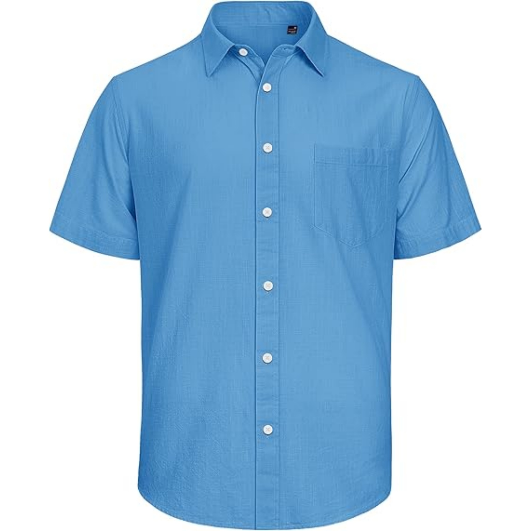 Men's Cotton Linen Short Sleeve Shirt 2