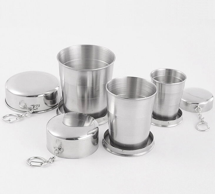 Stainless Steel Travel Folding Collapsible Cup 2