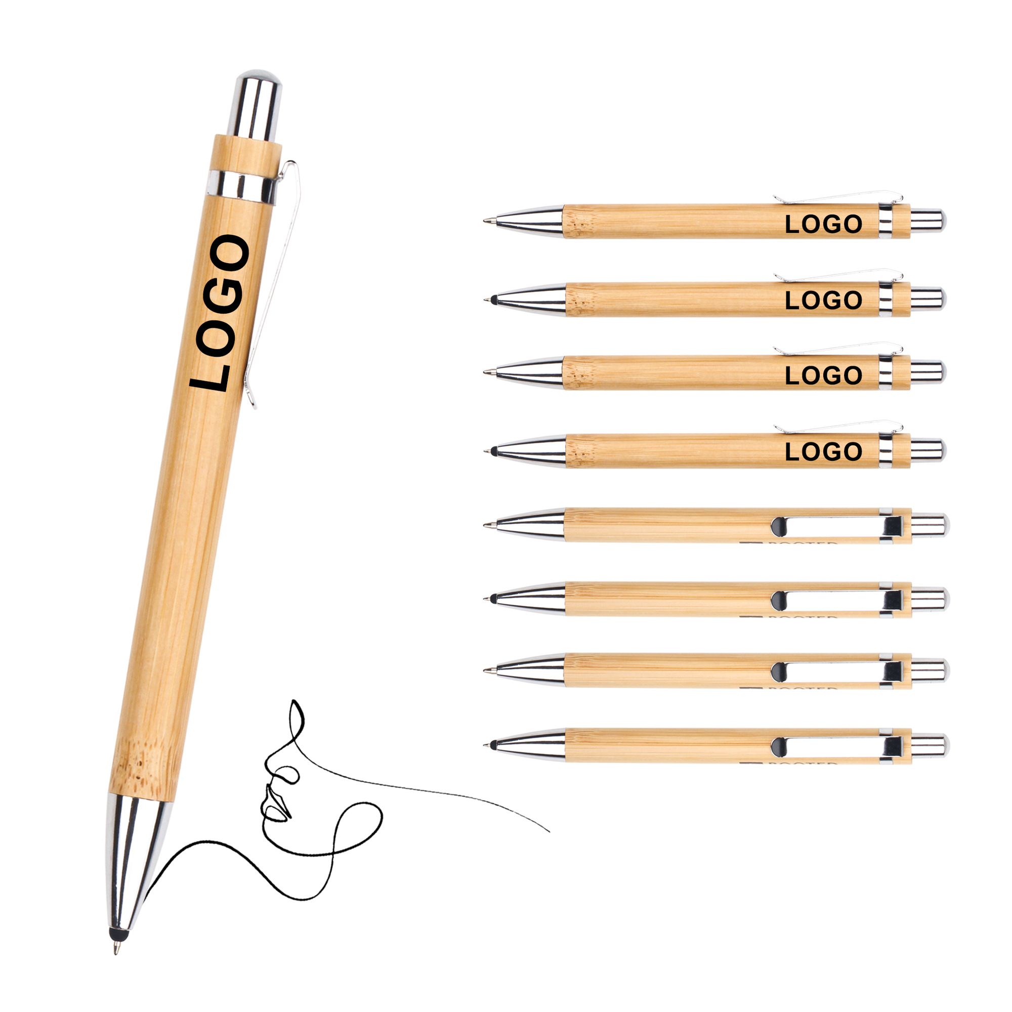 Bamboo Wooden Ballpoint Pen 5