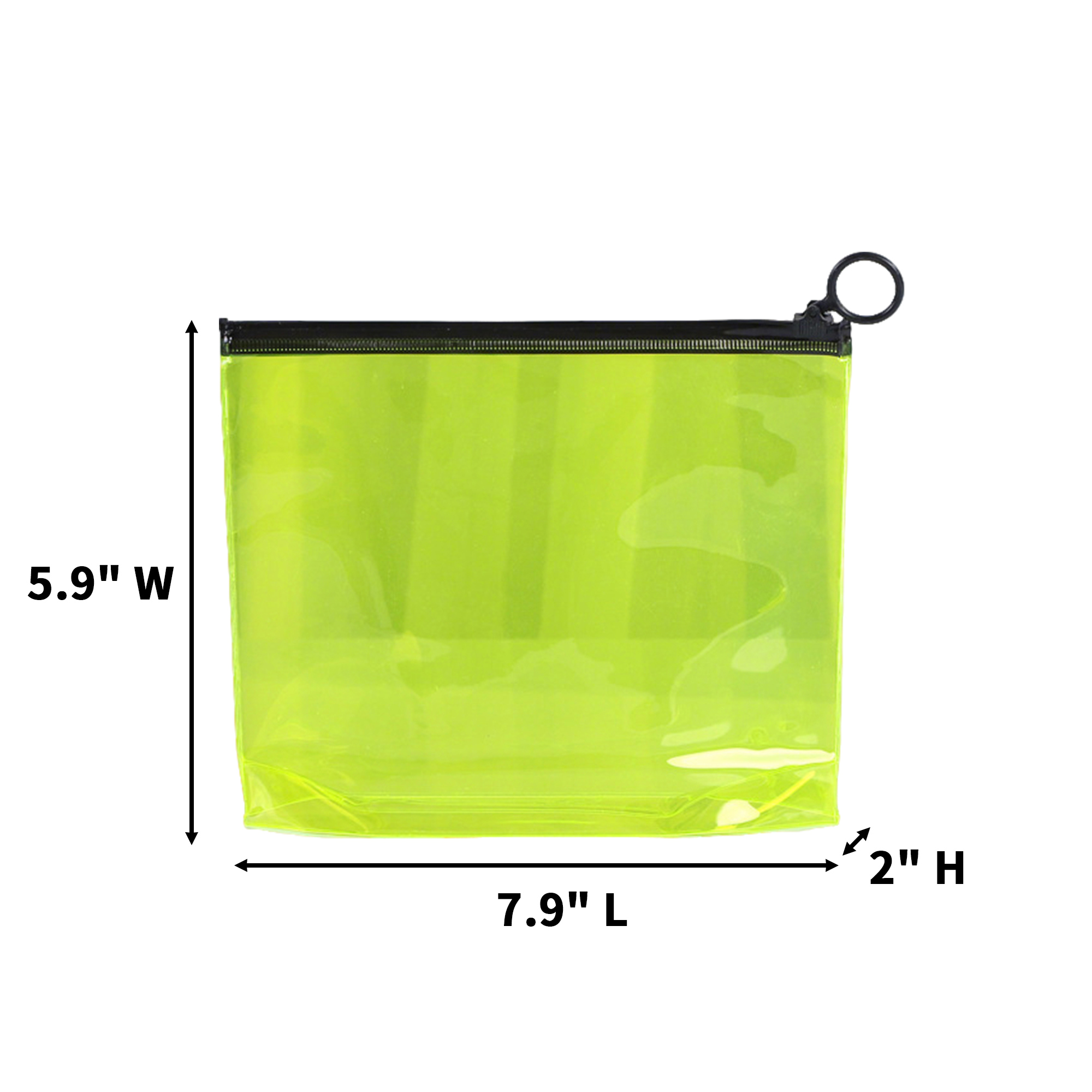 Clear Zipper Cosmetic Organizer With Carry Loop 2