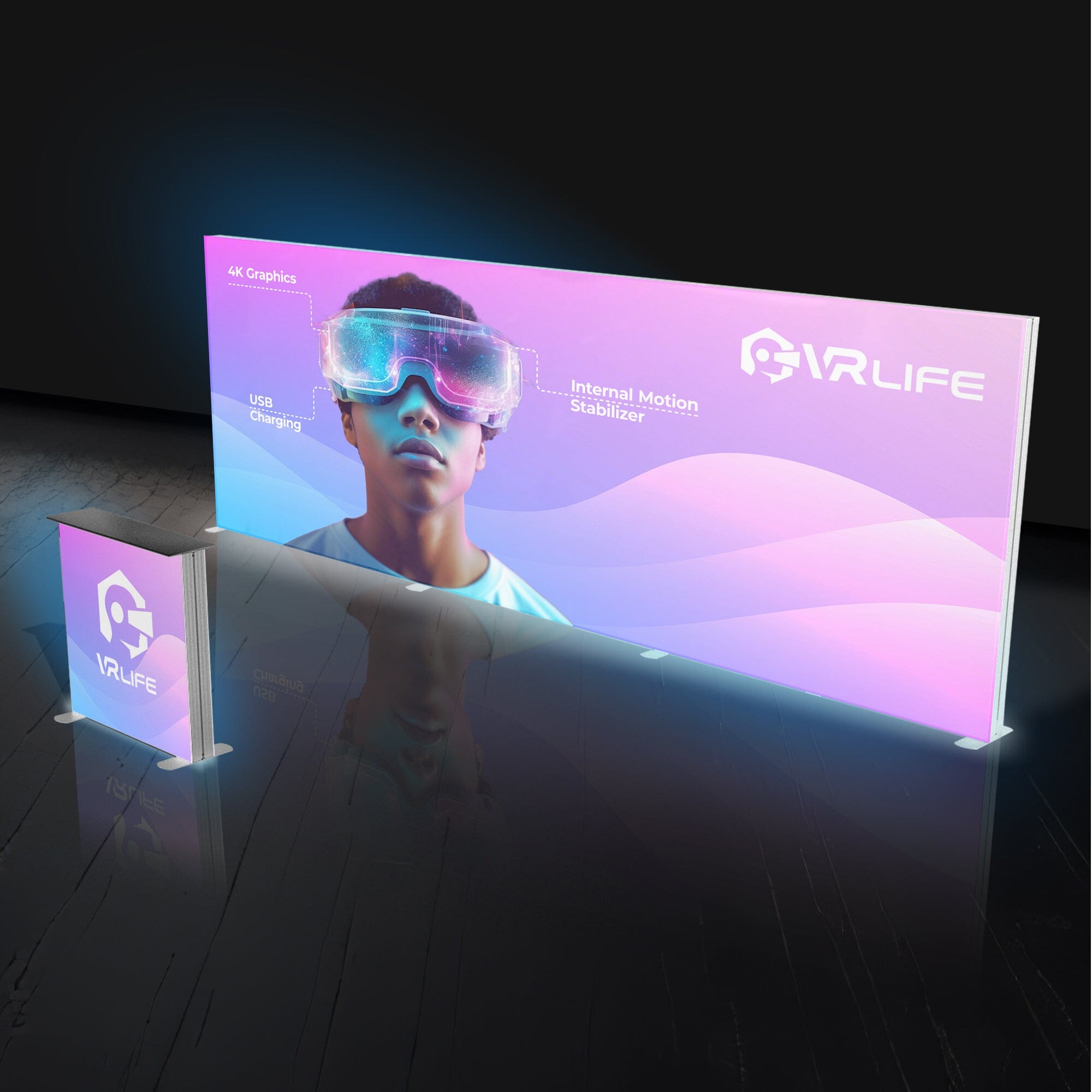 20ft Backlit SEG Trade Show Booth Display 2