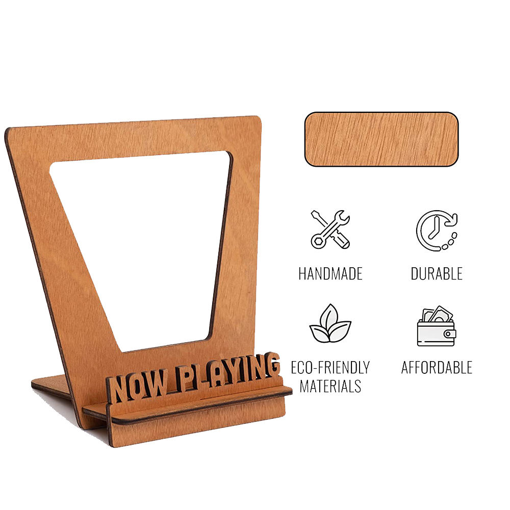 Minimalist Wooden Vinyl Record Rack 2