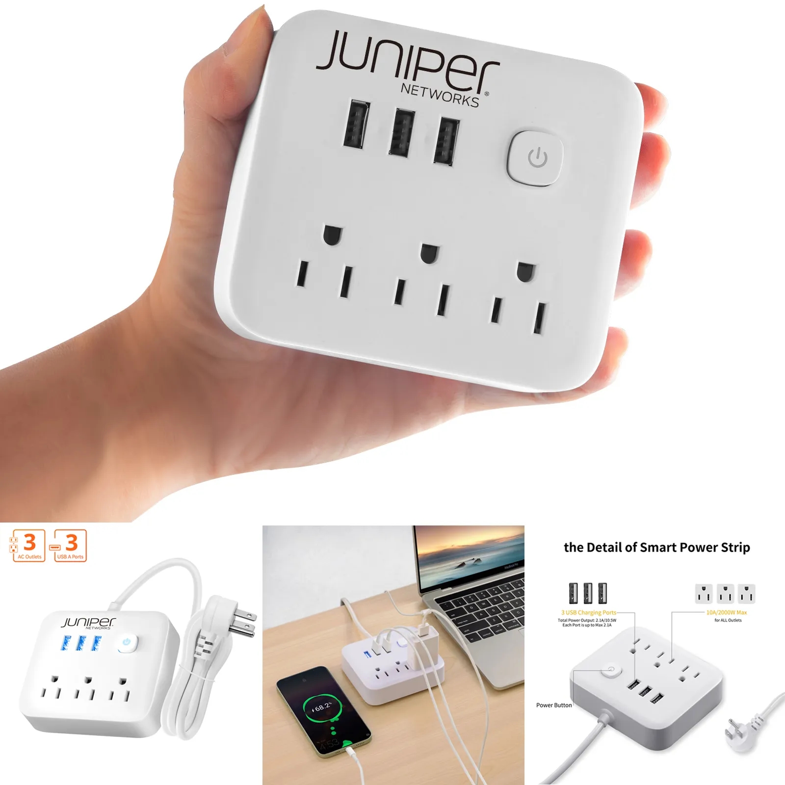Power Strip With USB Ports 3