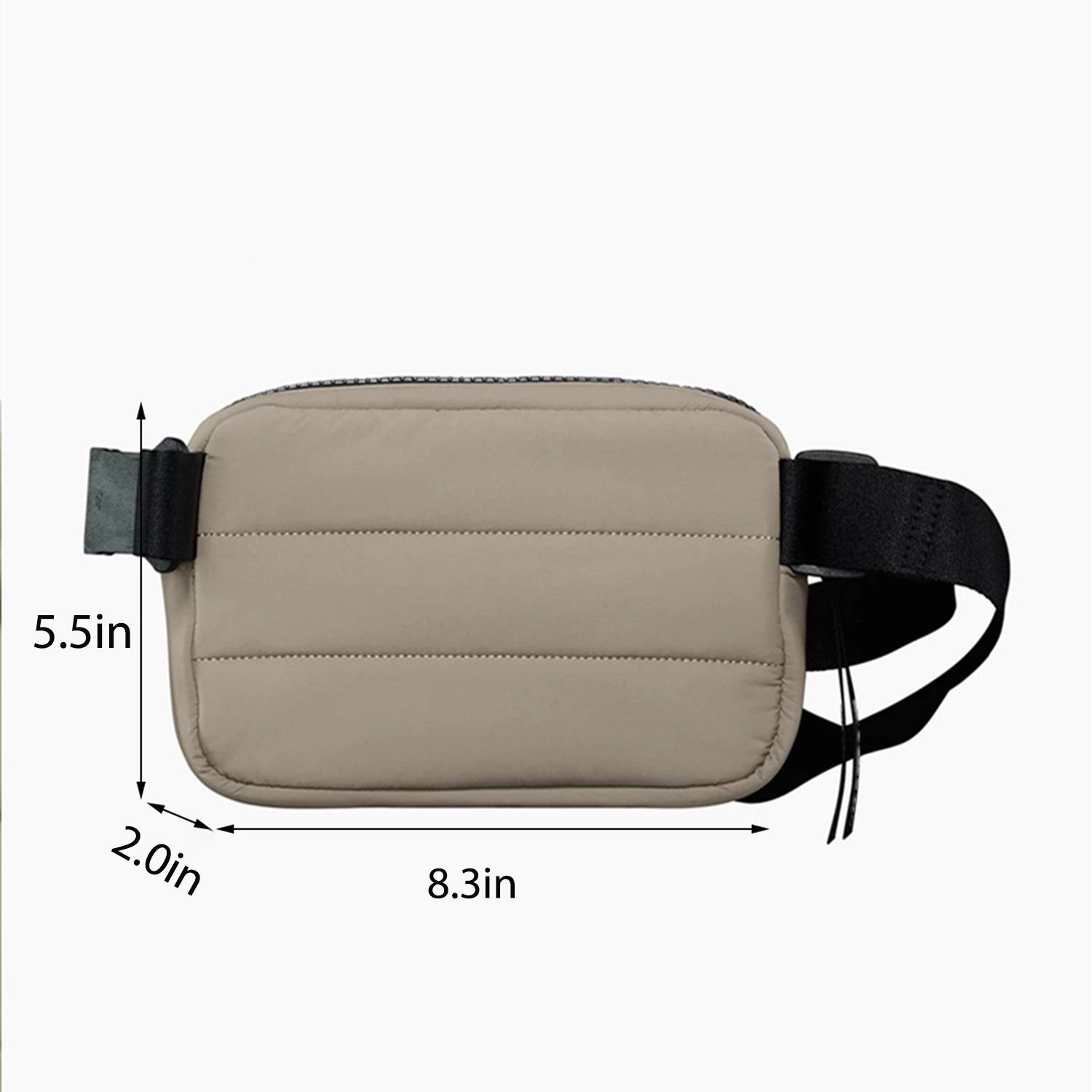 Waterproof Nylon Puffer Waist Bag for Sports Travel 7