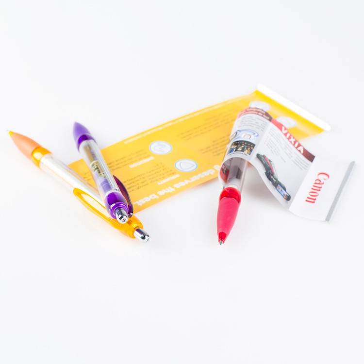 Abigail Plastic Ballpoint Pull Out Banner Pen 4