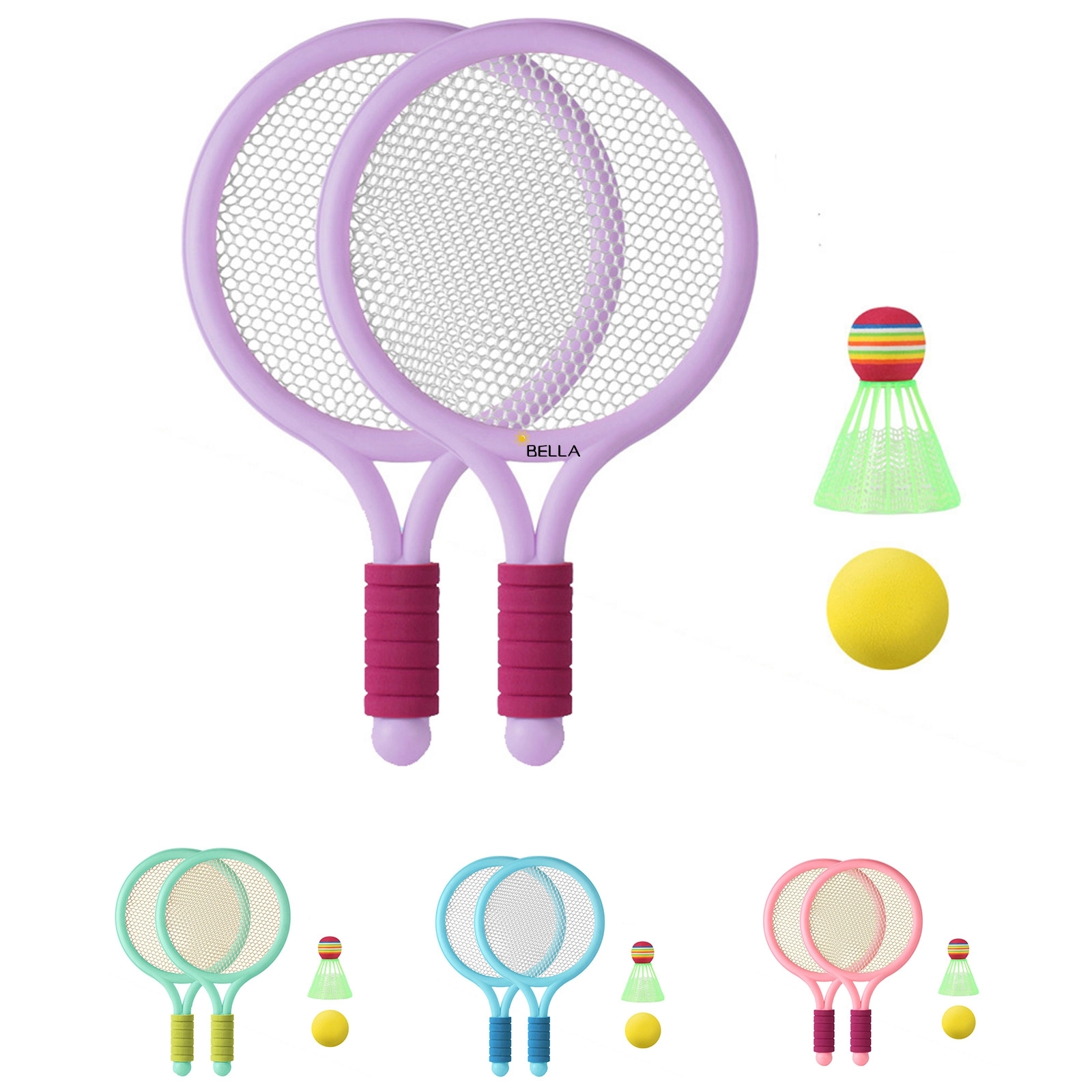 Kids Tennis Racket Set With 2 Balls 1