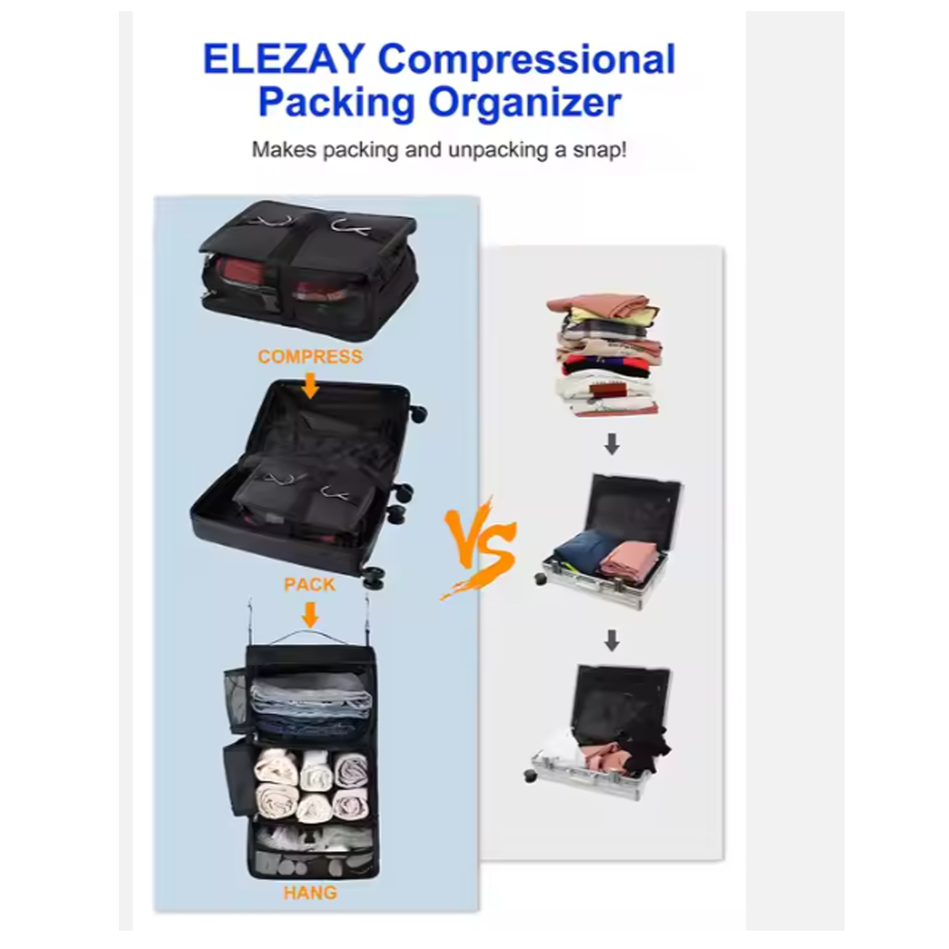 Foldable And Usful Travel Hanging Compressed Luggage Bag 4
