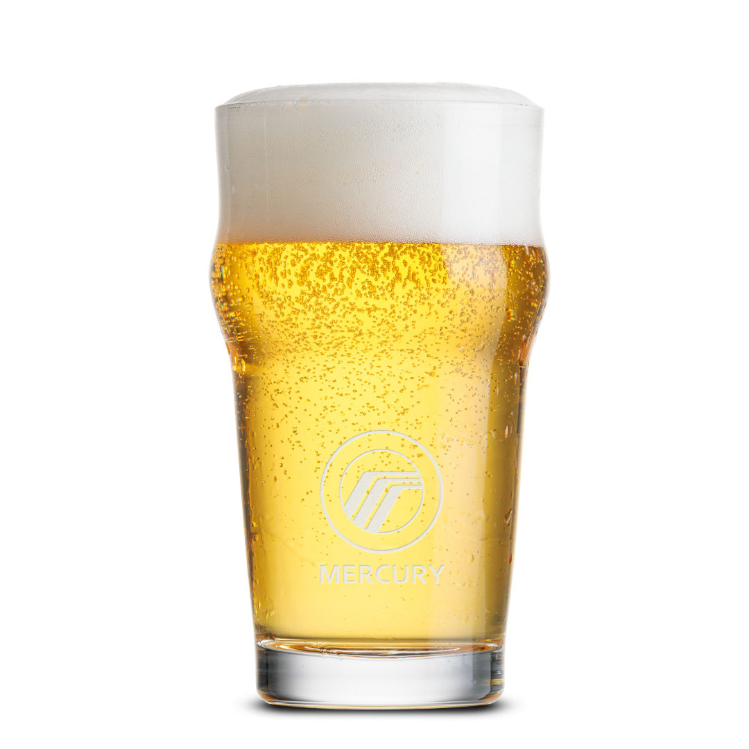 Hamburg Beer Glass - Deep Etch 3