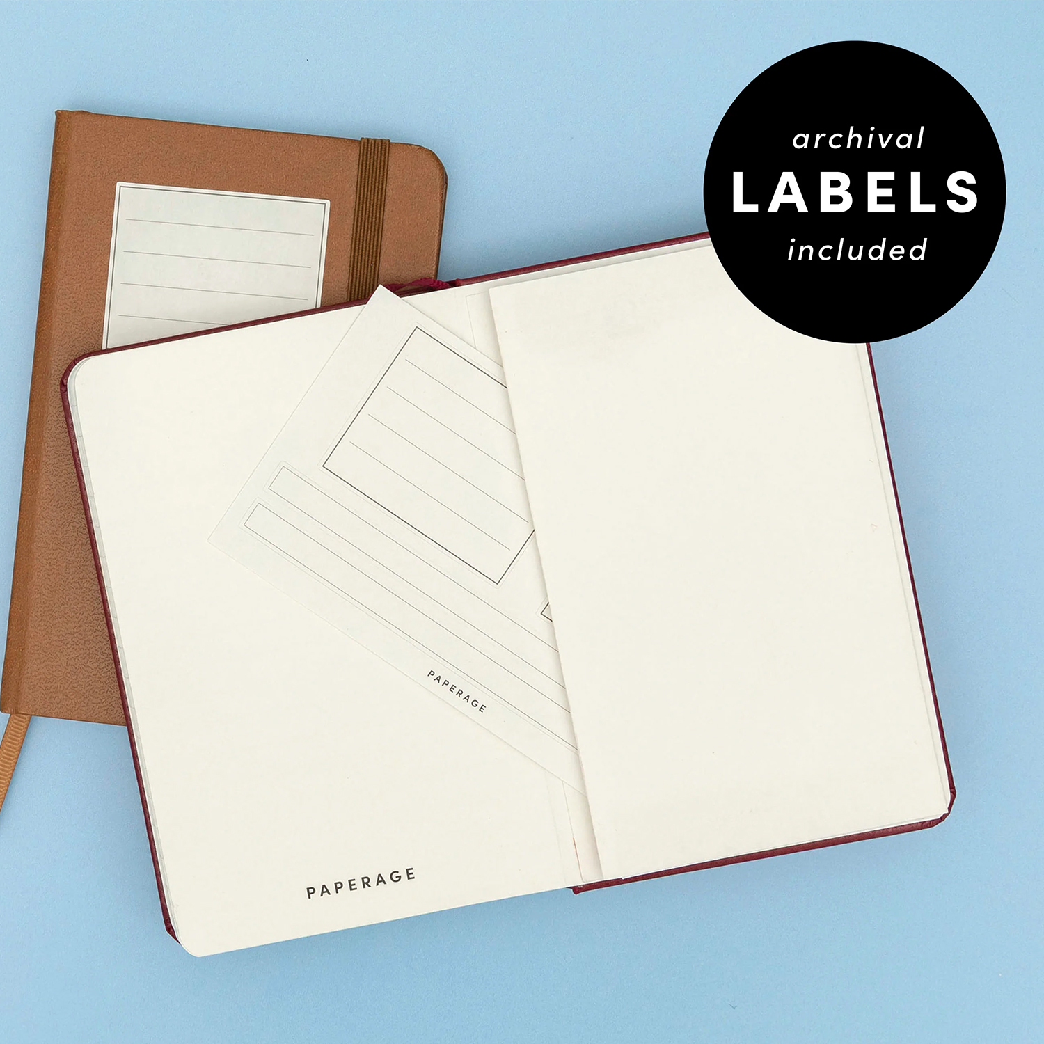 PAPERAGE® Pocket-Size Leather Journal Notebook with 160 Pages 6