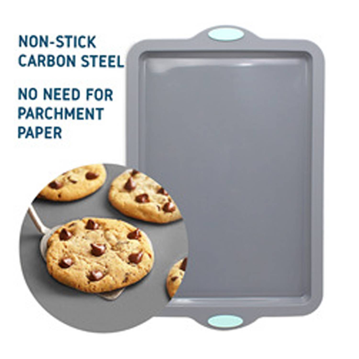 Rectangular Silicone Cookie Cake Baking Tray 6