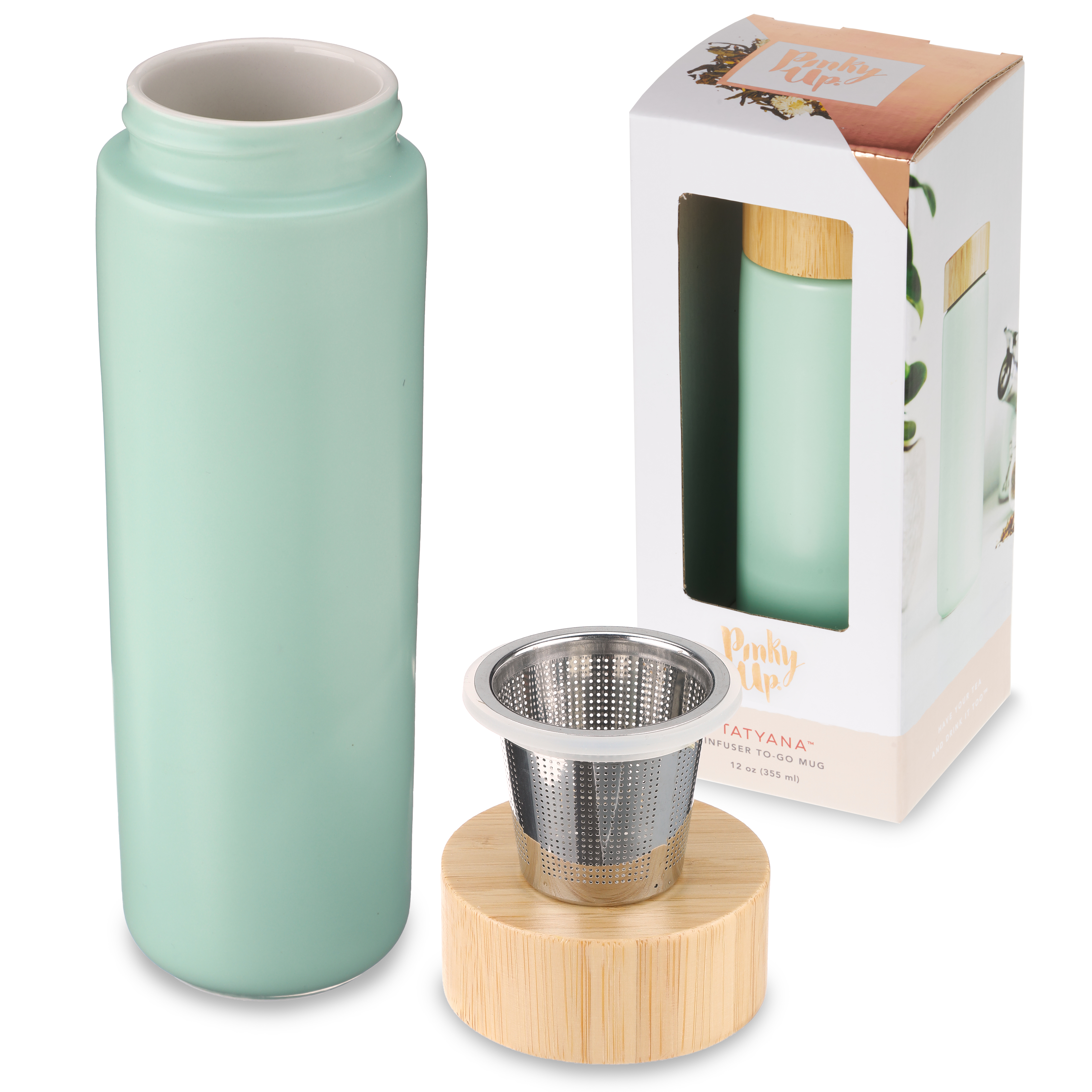 Pinky Up® Tatyana Ceramic Tea Infuser Mug 4