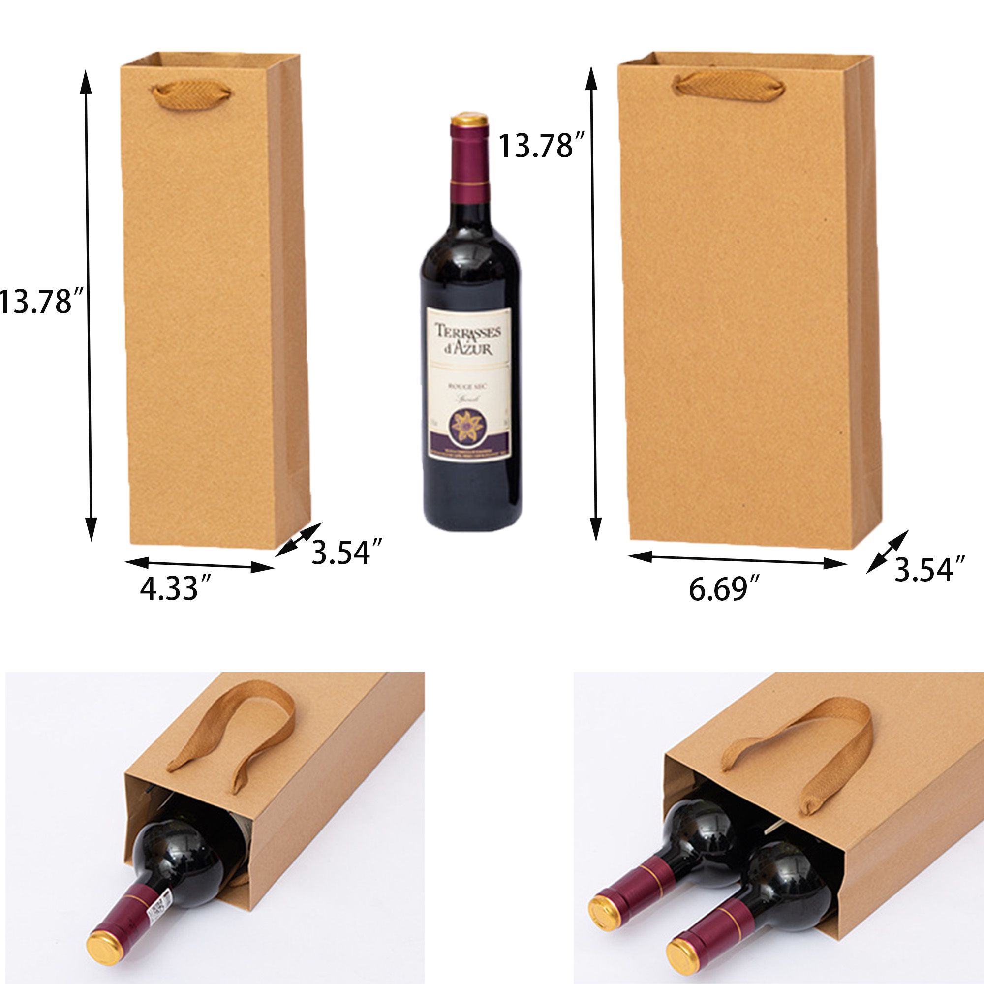 MOQ 20 Wine Packaging Bag 4