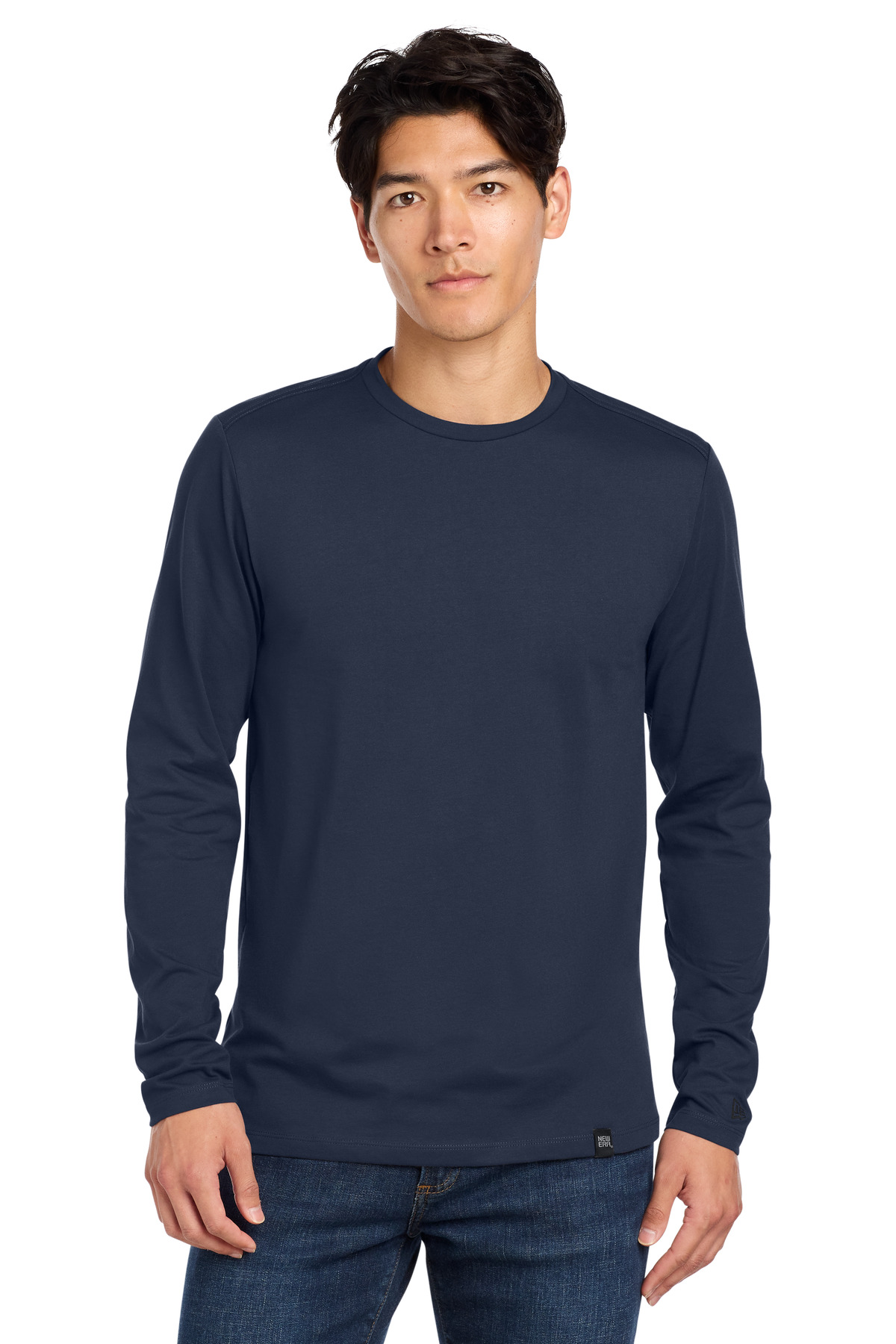 New Era Heritage Blend Long Sleeve Crew Tee. NEA102 8