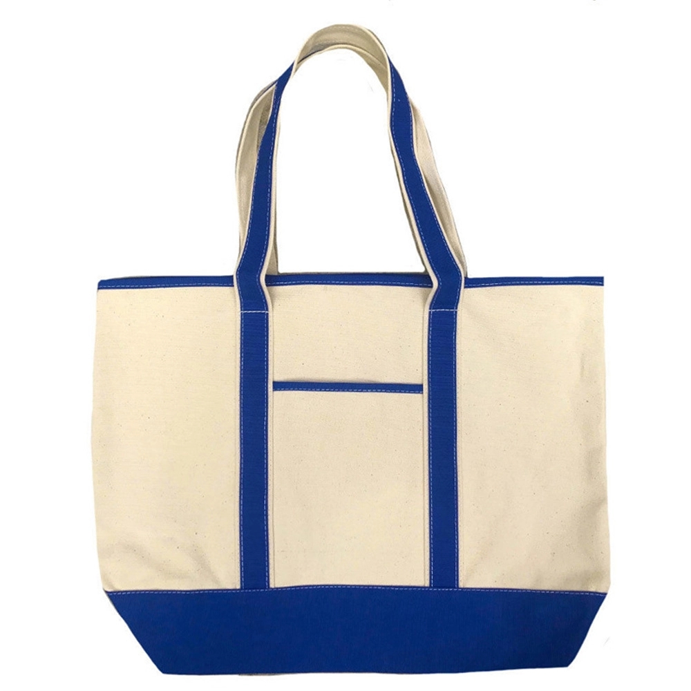 Deluxe Tote Bag With Outer Pocket, custom tote bag with logo imprint 4