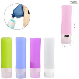 80ml Silicone Cylinder Travel Bottle 1