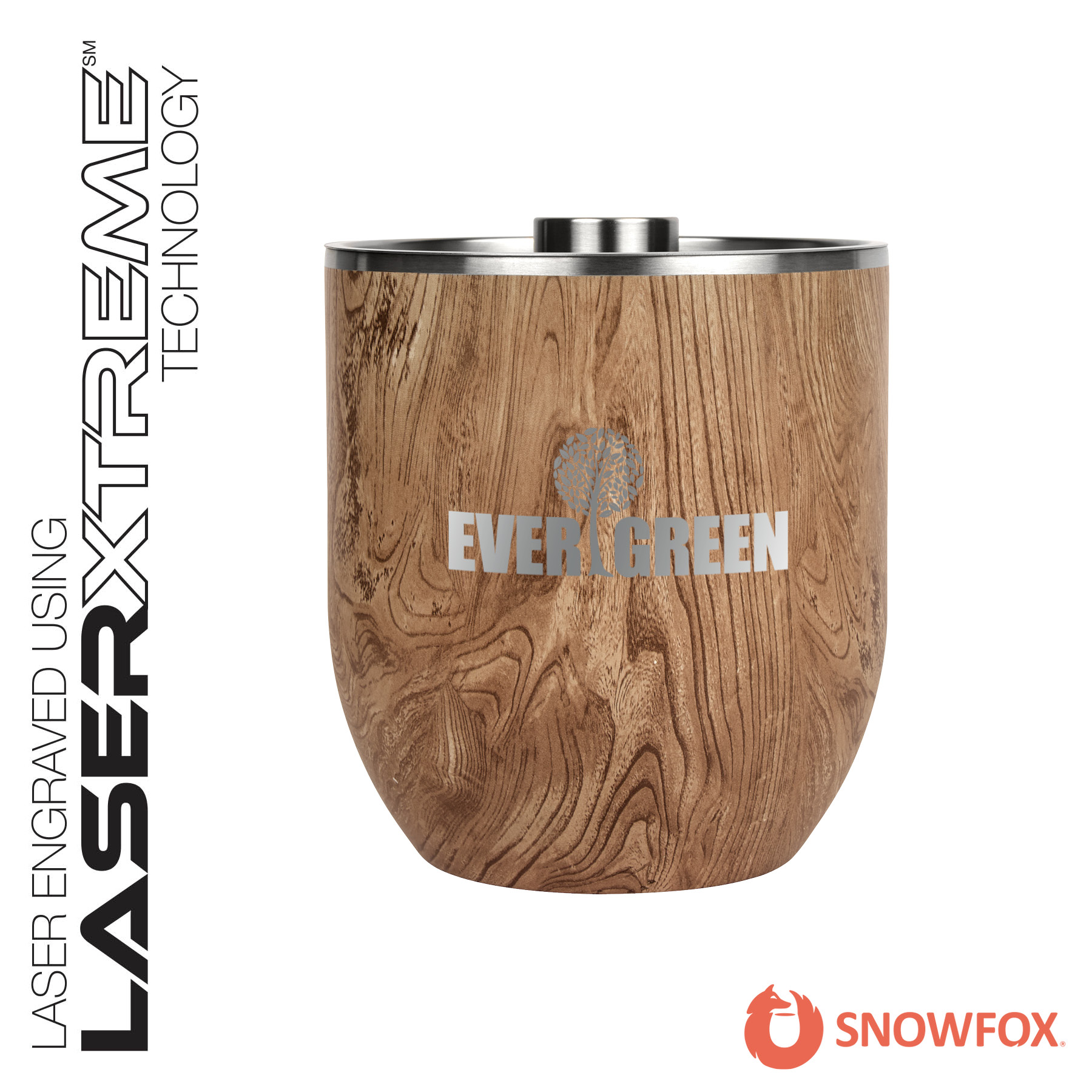 Snowfox® 3L Double Wall Stainless Steel, Vacuum Insulated Ice Bucket 10