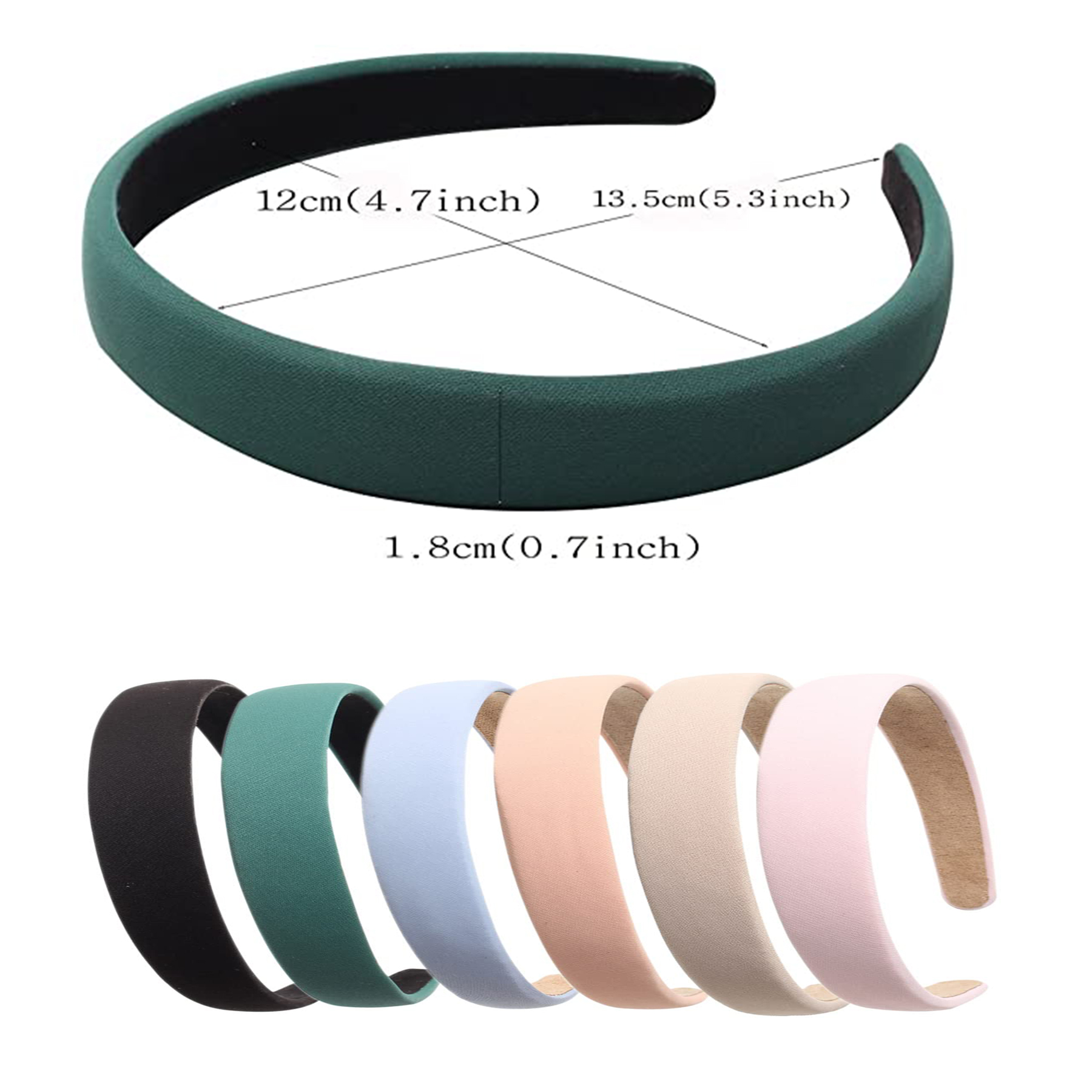 0.78 Inch Solid Simple Headband 2