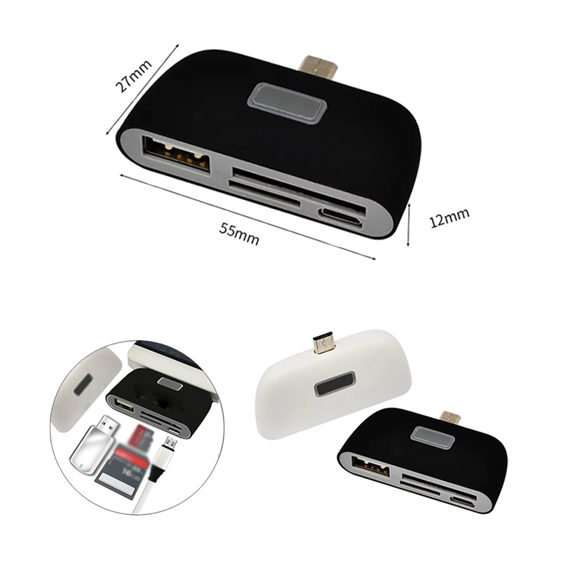 4 in 1 OTG/TF/SD Smart Card Reader Adapter for Mobile Phone 2