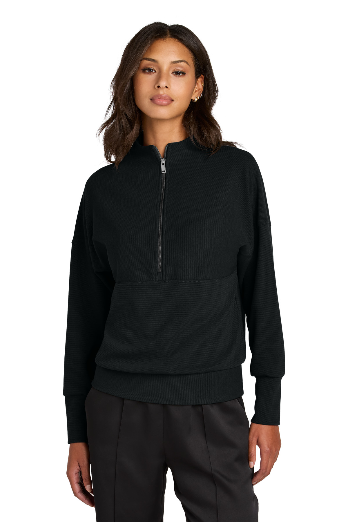 Mercer+Mettle Women's Linear Texture 1/4-Zip MM3041 6