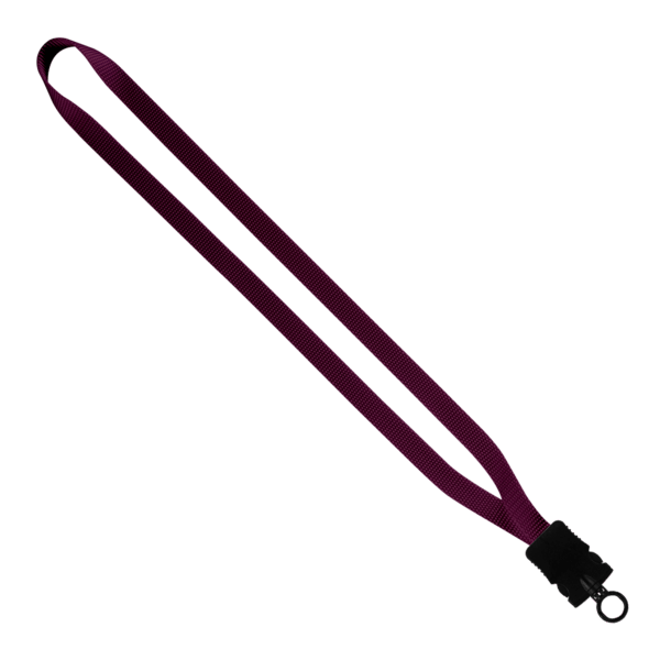 1/2" Smooth Nylon Lanyard with Snap-Buckle Release & O-Ring 10