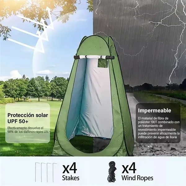 Portable Shower and Changing Tent with Camping Shelter 6