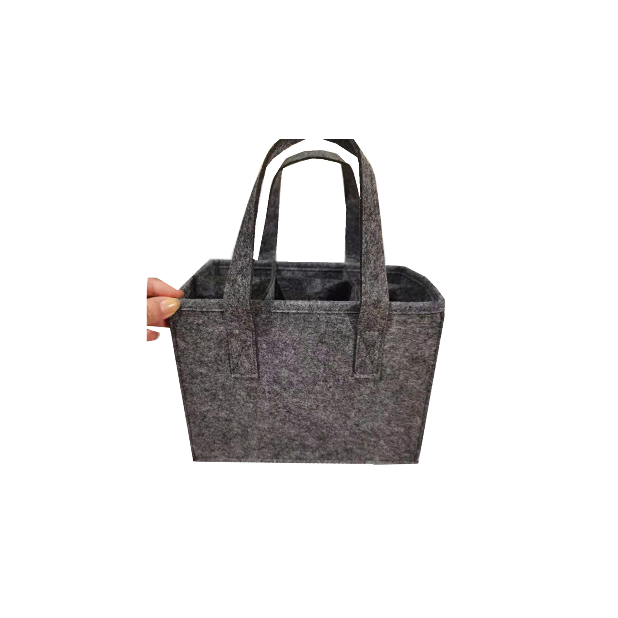 Six Compartment Non Woven Wine Carrier Tote With Divider 5