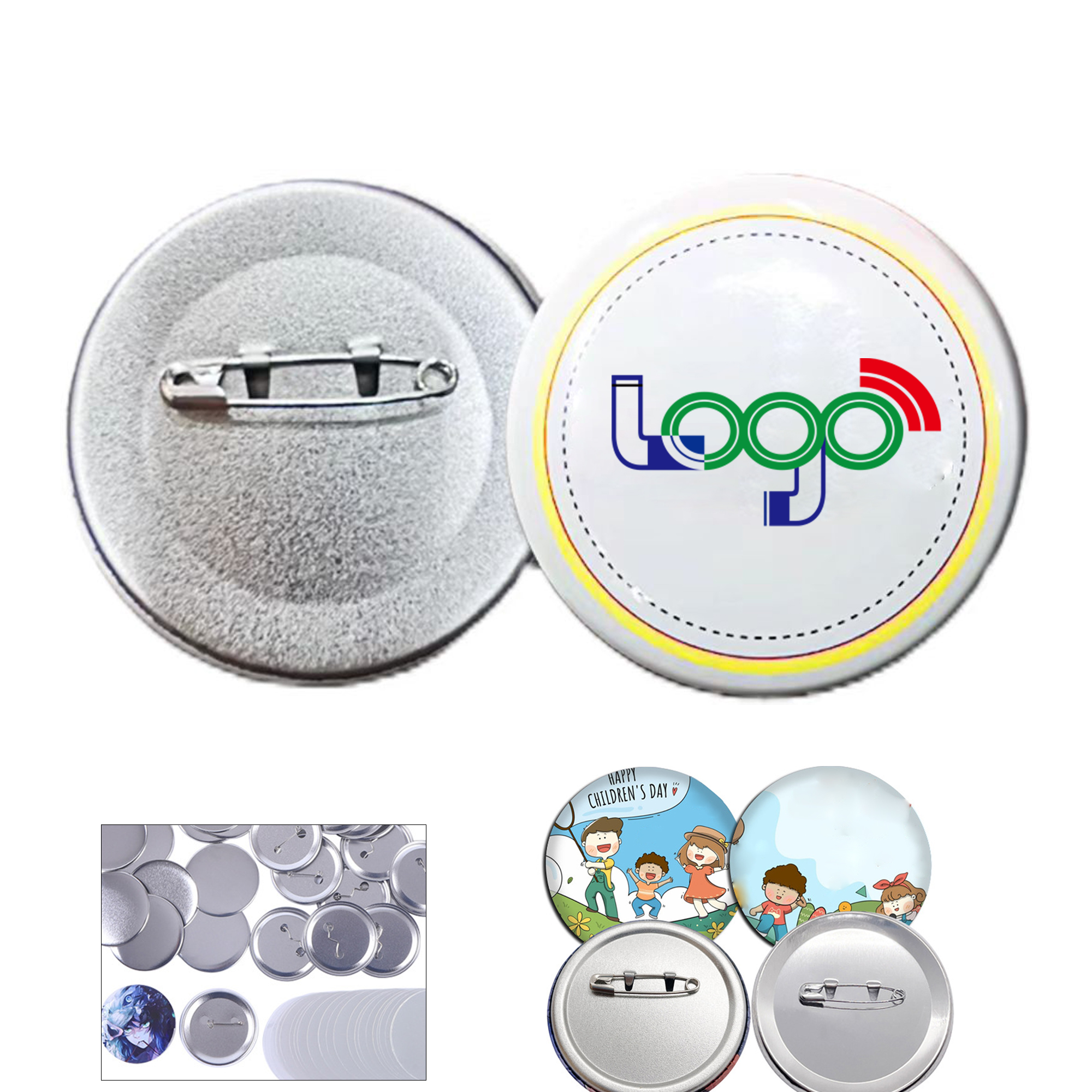 Full Color Customized Metal Badges 2