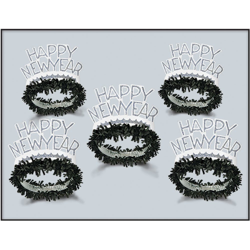 Black & Silver Tiaras - One Size 2