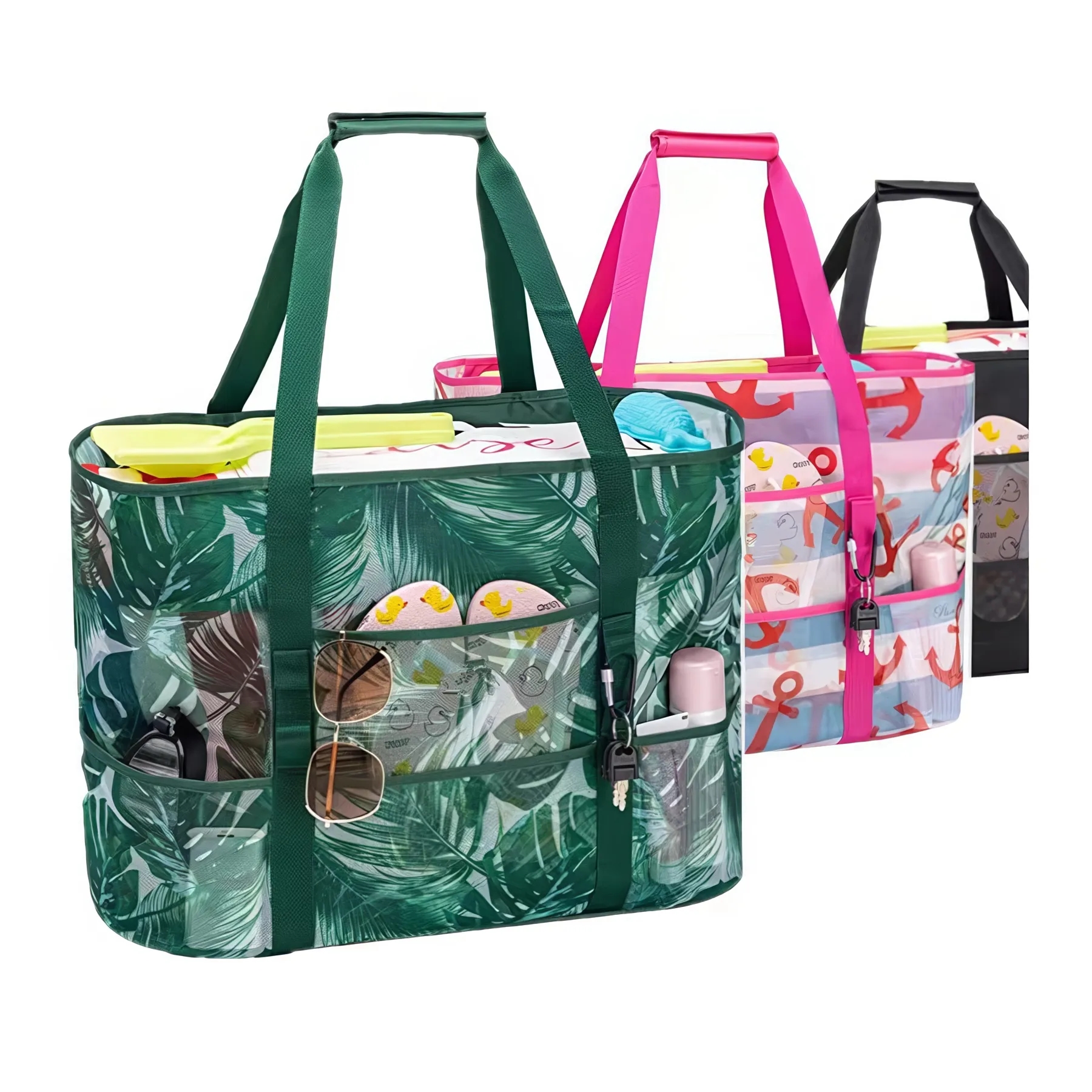 Sandproof Mesh Beach Tote Bag 3