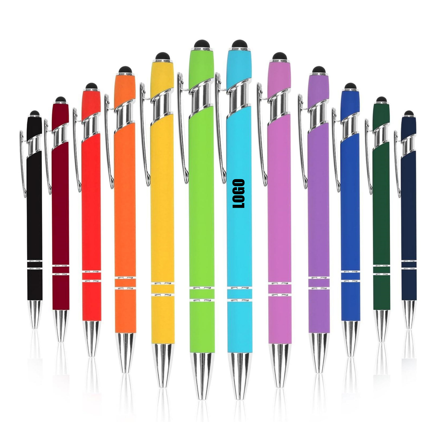 2-in-1 Stylus Retractable Ballpoint Pen with Stylus tip 3