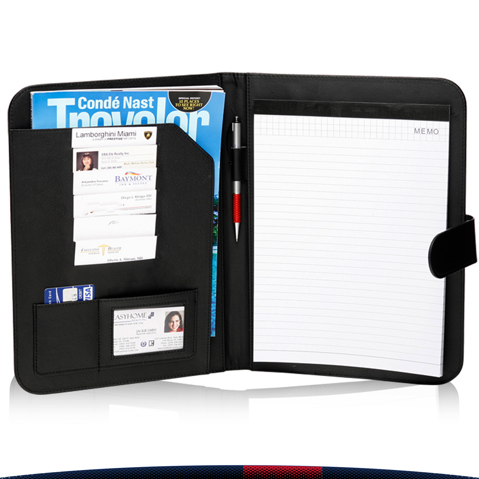 Qixey Leatherette Portfolios 5