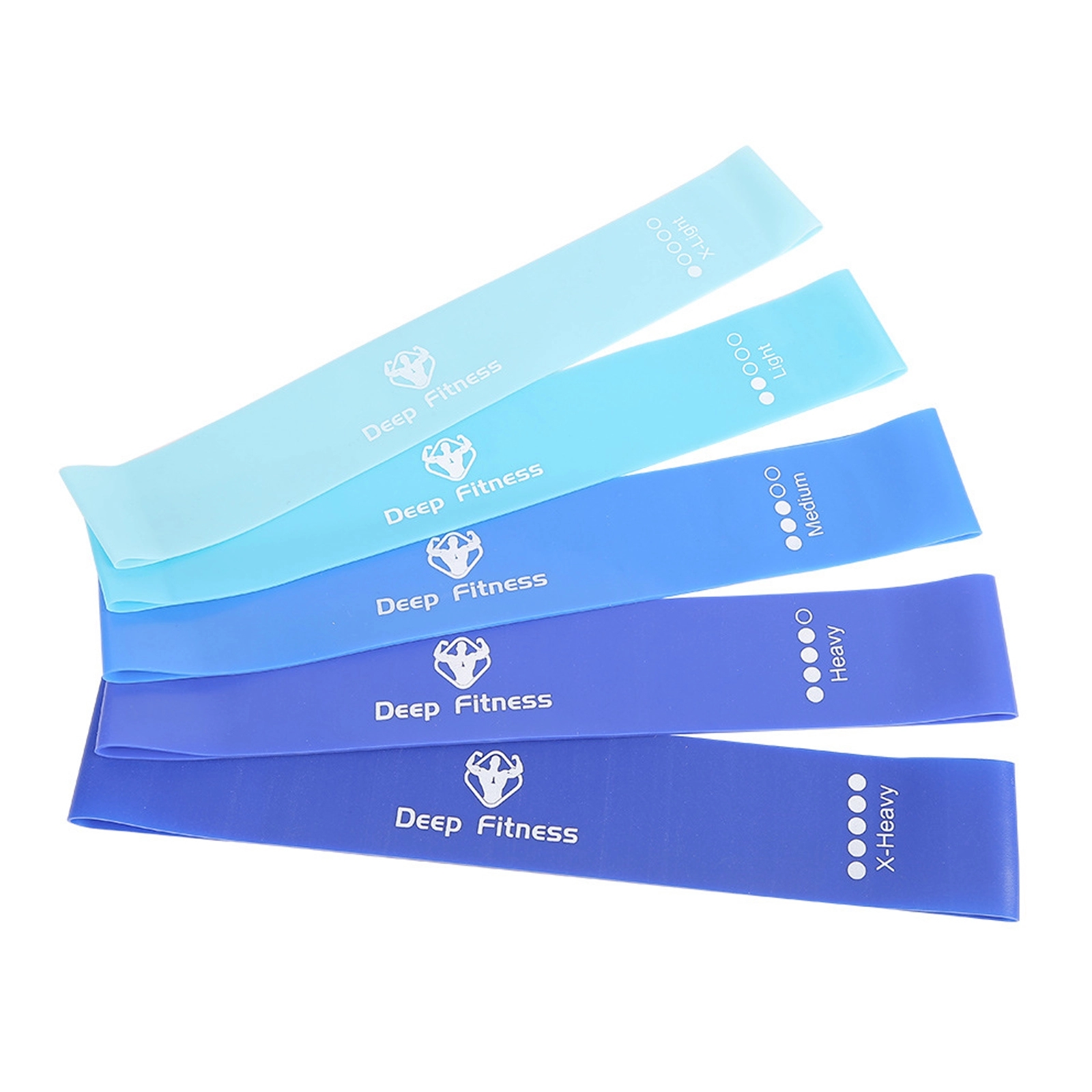 5 Levels TPE Resistance Bands Yoga Set