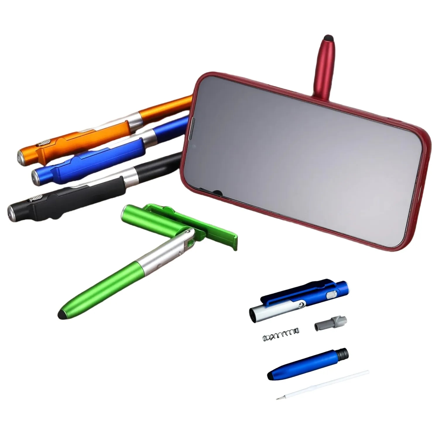 4-in-1 Multi-Function Tech Pen - Stylus, Ballpoint, Flashlig 3